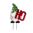 thumbnail image 1 of Letrero navideño de gnomo HOHOHO de doble cara con estacas de metal para exteriores, 1 of 9