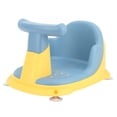 thumbnail image 2 of Asiento de baño para bebé, ligero, seguro, con ventosas, de plástico, para bebés y niños pequeños, color azul, 2 of 14