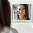 thumbnail image 2 of Limorve Non-Reversing True Makeup Mirror High Clarity Desktop Vanity Mirror Men Women Precision True Image Inverted Standing Cosmetic Mirror Orange L, 2 of 11