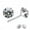 white, variant on Riforla Classic Sterling Silver Stud Earrings, Hypoallergenic Earrings Womens Jewelry Black