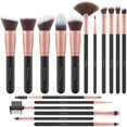 thumbnail image 1 of Emaxdesign Brochas De Maquillaje 17 Piezas Brocha Sintética Premium Para Base De Maquillaje En Polvo Para Mezclar Rubor Corrector Ojos Cara Líquido Polvo Crema Cosméticos Kit De Brochas (Oro Rosa), 1 of 5