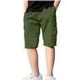 thumbnail image 2 of Kiviey Boys Shorts Cotton Fashion Shorts Elastic Waisted Thin Five Quarter Pants Size 4T-15Y, 2 of 9