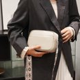 thumbnail image 4 of Bolsos Hobo versátiles de cuero genuino correa ajustable ancha bolso de ocio suave para mujer, 4 of 9