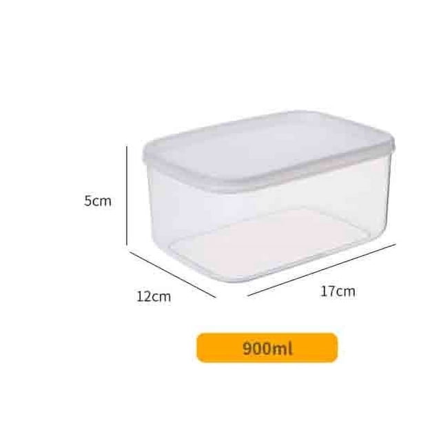 Contenedor de almacenamiento para refrigerador, caja hermética para conservar la frescura de los alimentos, recipiente transparente de gran capacidad para alimentos secos, harina y granos,