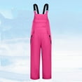thumbnail image 2 of lnmuld Girls Insulated Snowsuit Ski Overalls Thermal Snowboard Pants for Cold Weather Winter Outdoor Activities Size:150, 2 of 3