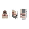 thumbnail image 2 of 1PC Hat, 1PC Scarf, 1PC Gloves Black Polyester Autumn Winter Knitted Gloves Scarves Hats Three Piece Wool Blend Warm And Cold Proof Outdoor Thickened With Velvet, 2 of 4