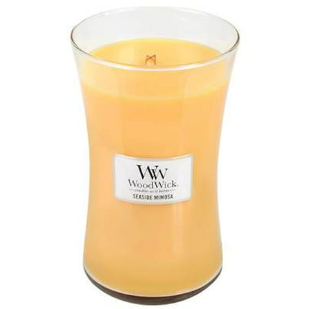SEASIDE MIMOSA WoodWick 22oz Scented Jar Candle Burns 180