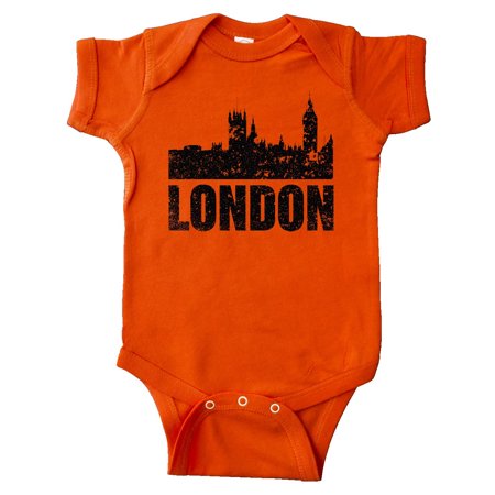 

Inktastic London England City Skyline with Grunge Gift Baby Boy or Baby Girl Bodysuit