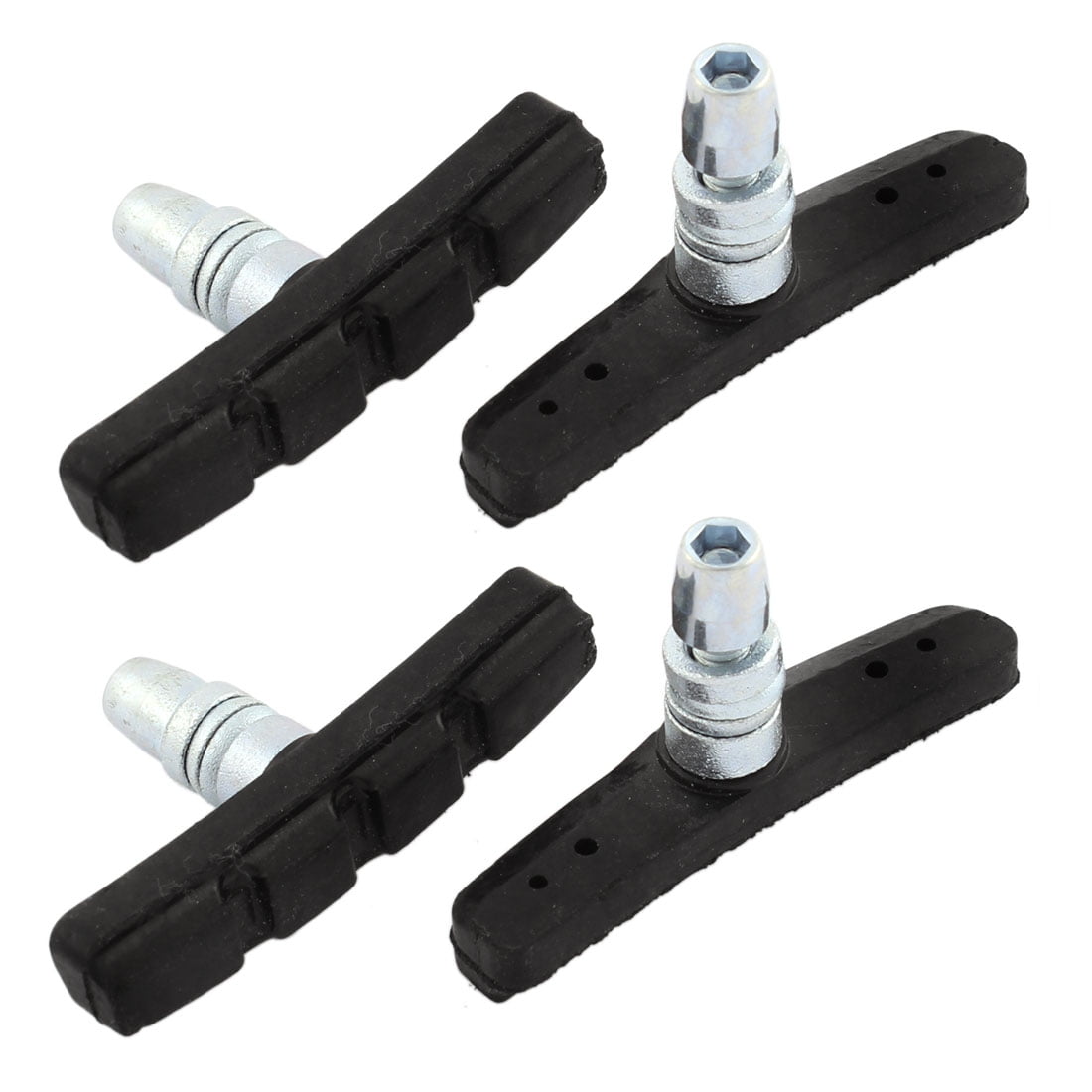 Cycling Mountain Bike Bicycle Black Rubber Antislip Brake Pads 4 Pcs