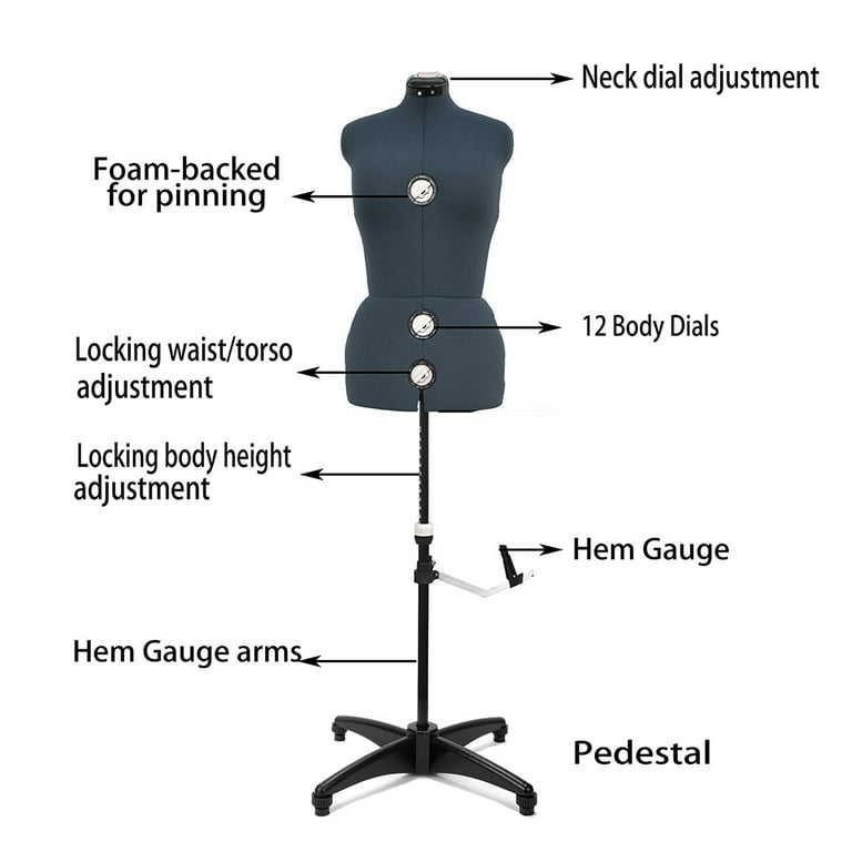 GEX 13 Dials Adjustable Mannequin Dress Form for Sewing GEX 13 Dials Adjustable Mannequin Dress Form for Sewing