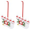 thumbnail image 4 of Adorno navideño, 2 uds., decoración colgante personalizada para miembros de la familia, colgante para árbol de Navidad, características líderes de clase, 4 of 8