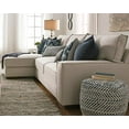thumbnail image 2 of Signature Design by Ashley Pouf/Ottoman Carré à Chevrons Fait à la Main en Bleu Denim, 2 of 5