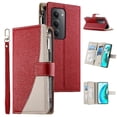 thumbnail image 1 of Funda cartera GANGXUN para Xiaomi Redmi 15 5G , cuero PU con tarjetero, cremallera, correa de mano, soporte y protección 725°, 1 of 6