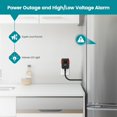 thumbnail image 3 of Alarma de corte de energía para congelador, Briidea con luces indicadoras LED y alarma ajustable de 80-120 dB, ideal para monitorear refrigeradores, congeladores y aguas residuales., 3 of 8