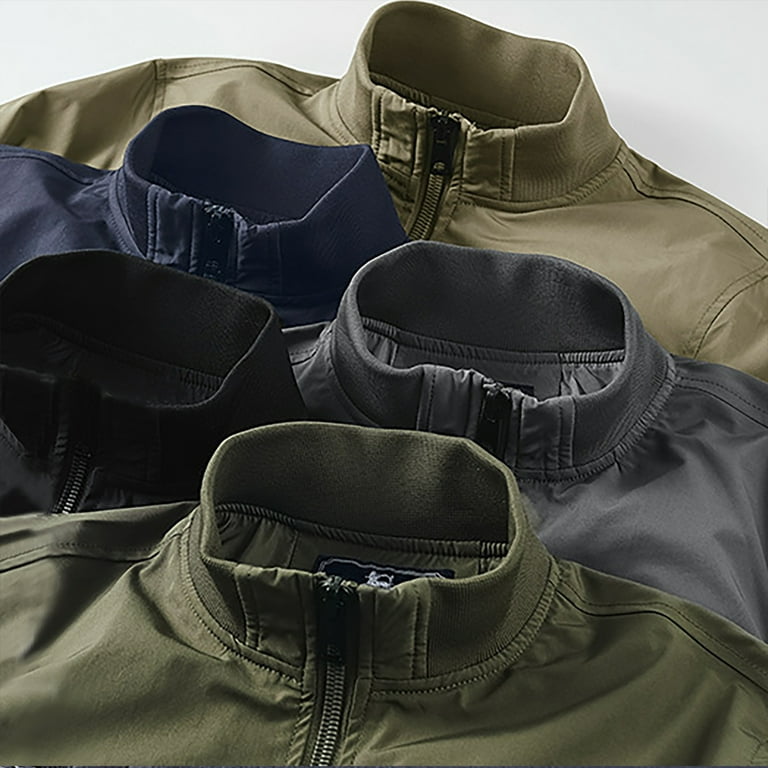 JUUYY Men's Bomber Jackets Fall Winter Cotton Zip Up JUUYY Men's Bomber Jackets Fall Winter Cotton Zip Up