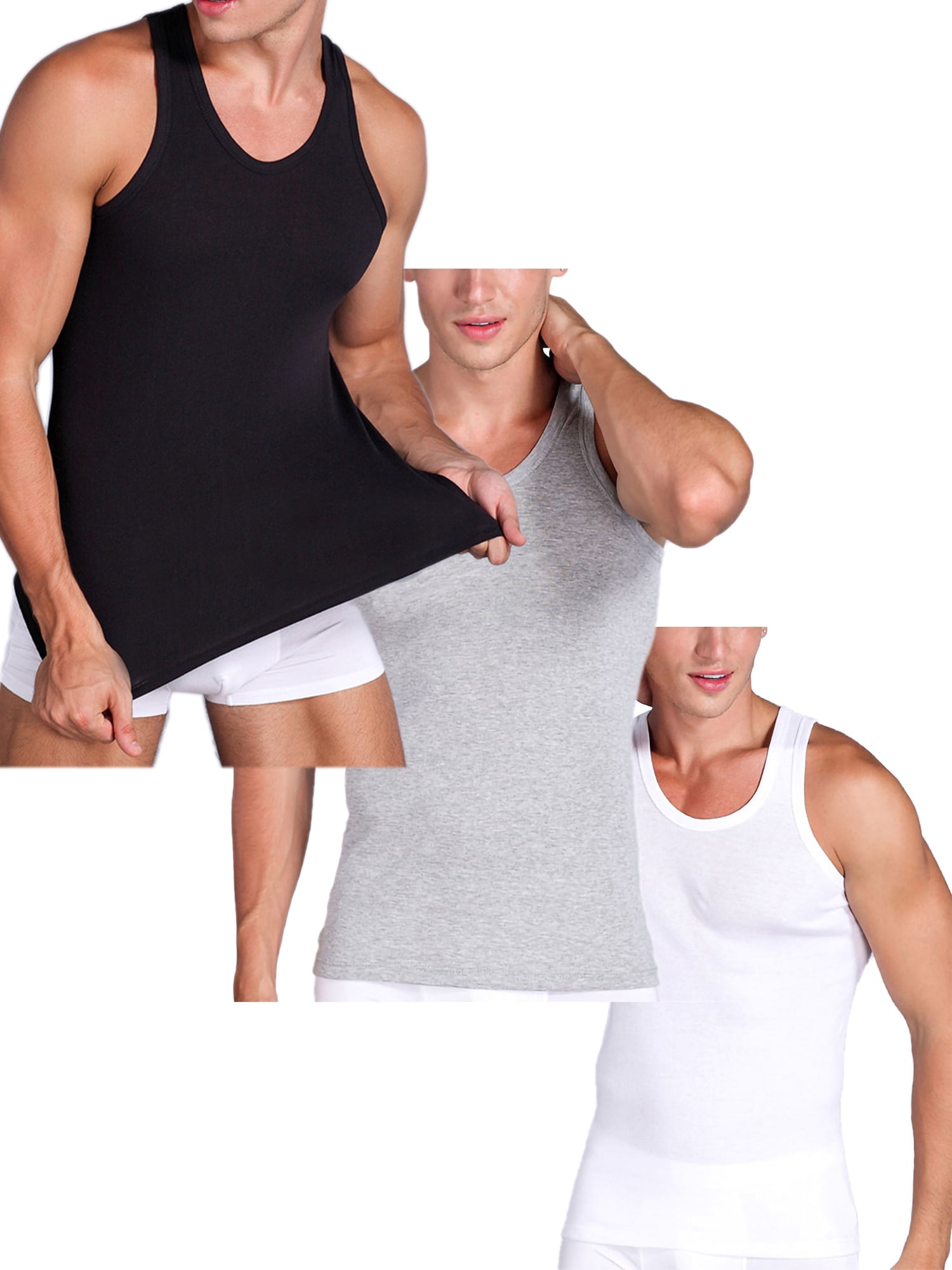 Details about   Men Compression Under Base Layer Sleeveless Solid Vest Tank Tops Fitness T Shirt 