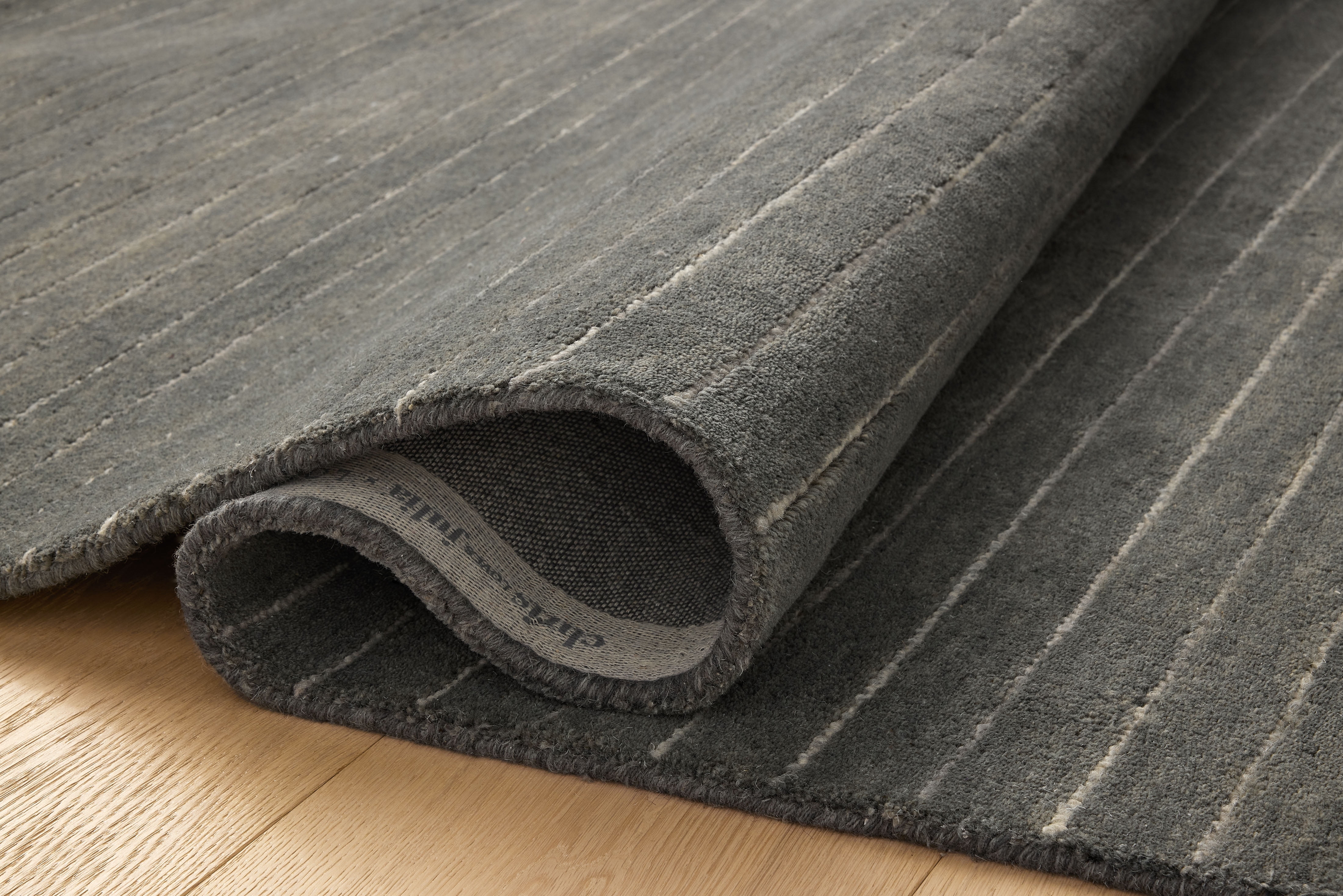 Chris Loves Julia x Loloi Henry Charcoal / Ivory 3'-6" x 5'-6" Accent Rug
