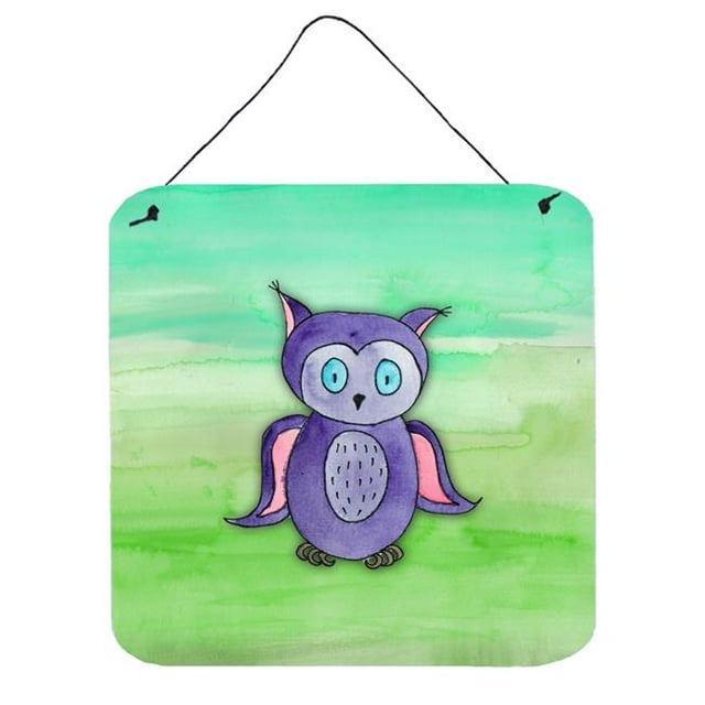 Impressions Murales Ou de Porte Hibou Violet Aquarelle