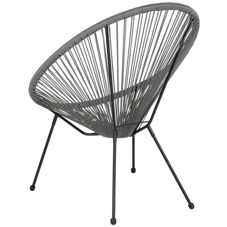 Alamont Home - Valencia Oval Comfort Take Ten  Contemporary Bungee Bungee Chair - Gray