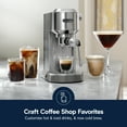 thumbnail image 4 of De’Longhi Dedica Duo Espresso Machine, Compact Size with Built in Frother for Latte Art, Brew Espresso, Cold Brew, Lattes & More, Stainless Steel, 4 of 14
