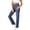 #210-Dark Blue, variant on Cutuoiiu Women Comfortable Solid Color Elastic Waist Stretch Pants with Pockets Everyday Wear False Jeans Gifts