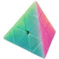 thumbnail image 2 of TANCH QIYI Jelly Pyramid Speed Cube 3X3 Triángulo transparente Magic Cube Puzzle Toy Color TANCH TANCH, 2 of 2