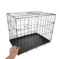 thumbnail image 4 of PAMINGONO Dog Cages For Medium Dogs: Travel Compatible Stainless Steel Dog Crate For Safe Space 1Pack, 4 of 4