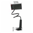 thumbnail image 2 of Phone Tablet Holder Desktop Flexible Neck Mobile Phone Clip Bedside Clamp Cellphone Bracket, Black, 2 of 9