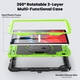thumbnail image 2 of Case for Lenovo Tab M11 2023 TB-330FU/Xiaoxin Pad 2024 11 inch TB-331FC with Screen Protector, 360 Degree Rotating Kickstand Hand Strap Shockproof Cover with Shoulder Strap, Lime PC, 2 of 7
