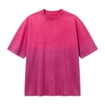 thumbnail image 5 of Oversized Tshirts for Men 2026 Summer Short Sleeve Crewneck Casual Gradient Color Vintage Washed T Shirts, 5 of 5