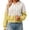 Yellow, variant on HCYSFG Womens Color Block Cardigan Hooded Button Front Long Sleeve Cropped Fit Textured Knit Sweater Casual Everyday Layering Tops