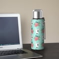 thumbnail image 5 of 20 Oz Bull Terrier Dog and Flower Florals Coffee Tumbler Double Wall Insulated Stainless Steel Water Bottle | Metal Reusable Thermoses Flask with Cup Cap | Leak & Sweat Proof with Anti-Dust Lid, 5 of 7