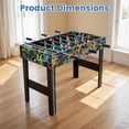 thumbnail image 2 of Foosball Table 37 Inch, Soccer Table Game with 2 Balls Manual Scorers, Sturdy MDF Construction for Game Room Home Office Family Night Parties, Black, 2 of 6