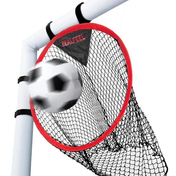 Zealfeel Soccer Goal Target Set, 2 Pack 16in Top Bins Corners for Shooting Accuracy Training