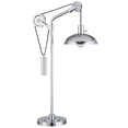 thumbnail image 1 of Hudson & Canal TL0749 Neo Polished Nickel Table Lamp with Solid Wheel Pulley System, 1 of 9