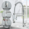 thumbnail image 2 of Zovajonia Pull-Down Sprayer Kitchen Faucet Sink Swivel Spout Single-Handle Mixer Tap Brushed Nickel, 2 of 15