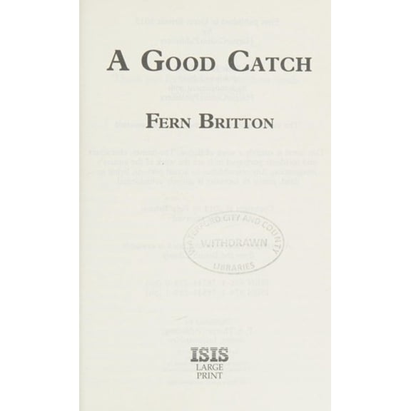 Pre-Owned A Good Catch (Hardcover)(Large Print)