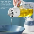 thumbnail image 1 of Olive Oil Dispenser Bottle Cooking Oil Container Glass Oil Carafe Automatic Flip Oil Bottle, 1 of 8
