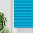 thumbnail image 6 of Cordless Light Filtering Pleated Non-woven Fabric Shade, Shades Blinds for Kitchen,Bathroom,Balcony, Easy to Cut and Install, with 2 Clips (35.4" x 59.1"- 1 Pack), 6 of 7
