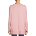 thumbnail image 5 of Time and Tru Women's Crewneck Hacci Knit Tunic, 5 of 5