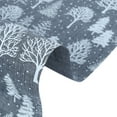 thumbnail image 4 of Toile de Table, Couverture de Table Imprimée à une Face, Polyester pour Salon de Cuisine C Type Arbre de Noël Gris, 4 of 8