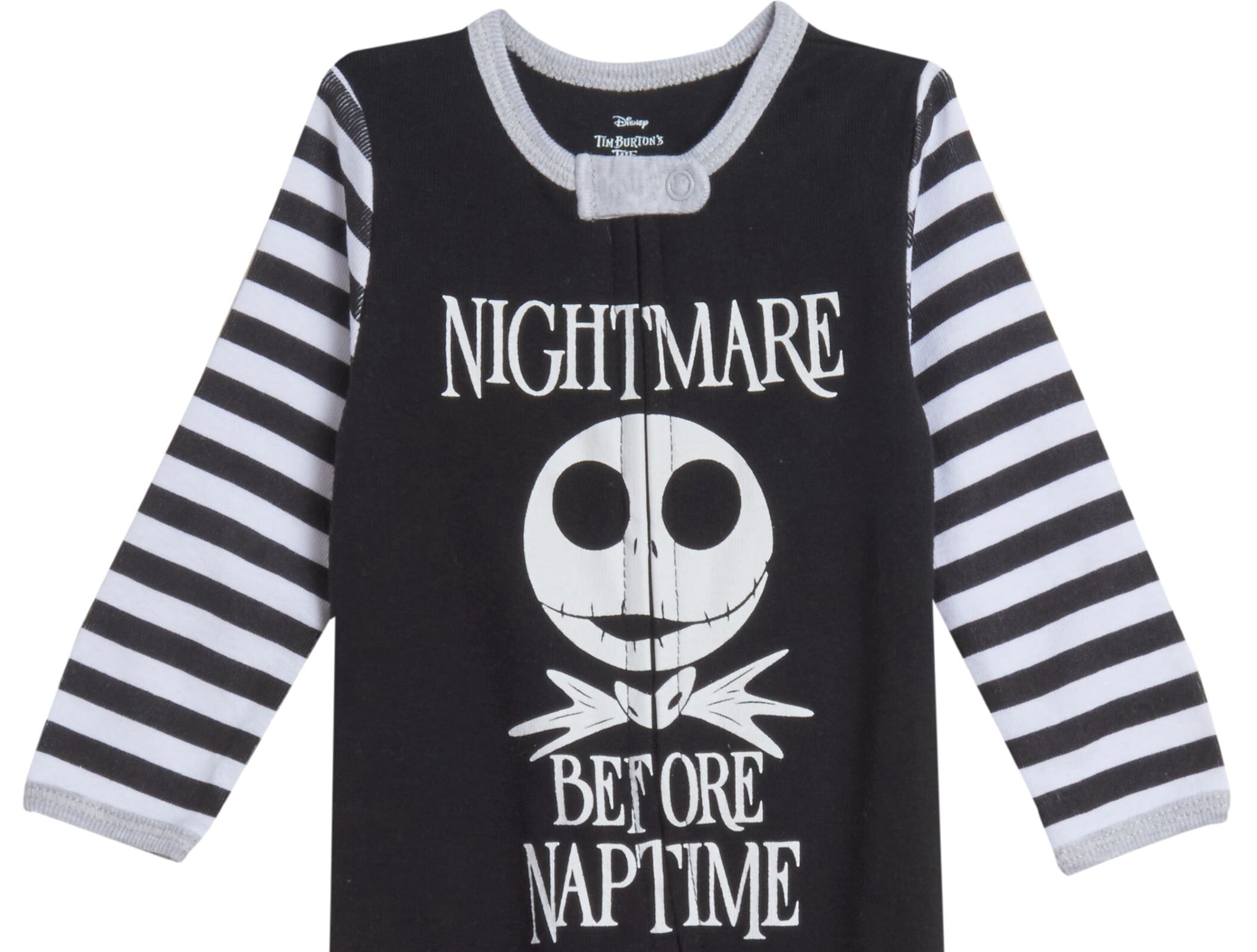 Disney Nightmare Before Christmas Jack Skellington Infant Baby Boys 2 Pack Zip Up Sleep N' Plays Newborn to Infant