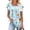 Sky Blue, variant on Runfenguu Oversized Graphic Tees Summer Graphic Tees Women'S Oversized Round Neck Short Sleeved Solid Summer Base Shirt Sports T-Shirt Top Spring Top For Women