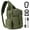 New Army Green, variant on Outdoor Sling Bag Crossbody Backpack with Adjustable Holder, Durable Shoulder Daypack for Men