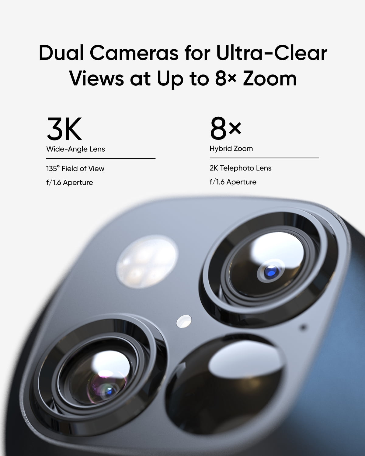 eufy SoloCam S340 Wi-Fi 2K 360° Security Camera Comes with Adjustable Solar Panel, No Monthly Fees
