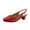 Red, variant on Luciana Women's Wide Width Leather Slingback Pumps