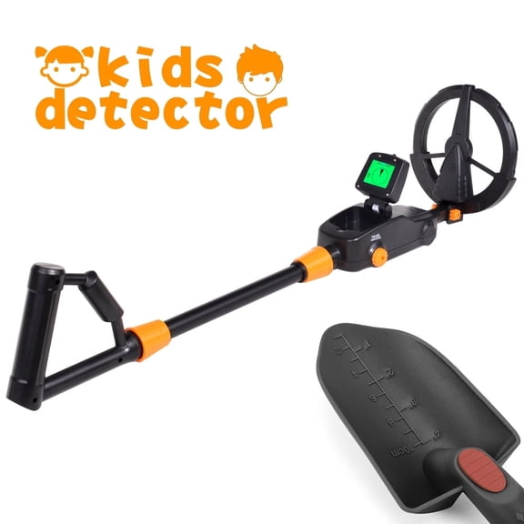 Metal Detector Lightweight Waterproof Treasure Hunter for Kids & Adults, Adjustable 30-42 inch, 6.5" Search Coil, Beach & Shallow Water Use