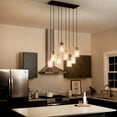 thumbnail image 3 of 8 Light Farmhouse Simple Kitchen Island Light Fixture with Clear Mason Jar Style Glass-Olde Bronze Finish Bailey Street Home 147-Bel-1759958, 3 of 5