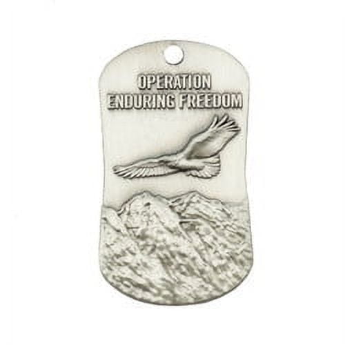 Operation Enduring Freedom Antique Finish Necklace-Joshua 1:9 (4 Pack) by Shields of Strength