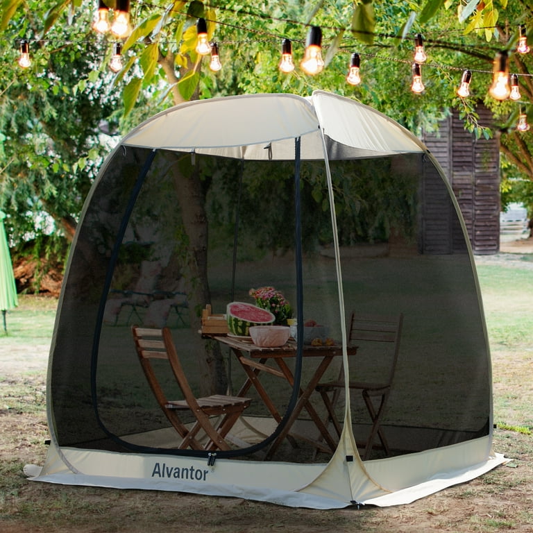 Alvantor Gazebo Tent Screen House with PE floor, 6'x 6' 4